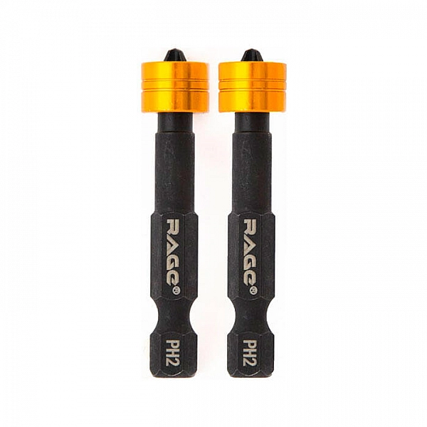 Биты Vira Rage 554133 магнитные с ограничителем S2 PH2*50 мм 2 шт