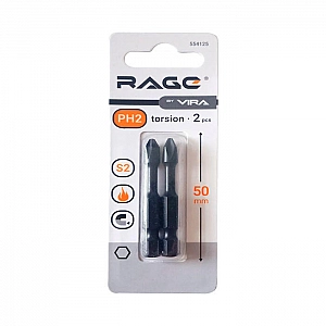 Биты торсионные Vira Rage 554125 S2 PH2*50 мм 2 шт. Изображение - 1