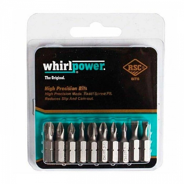 Набор бит WhirlPower магнитные PH/PZ/SL- 25 мм 10 шт