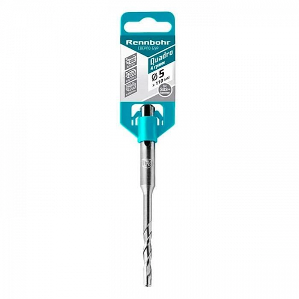 Бур Rennbohr Quadro 510511 SDS+ 4 грани 5*110 мм
