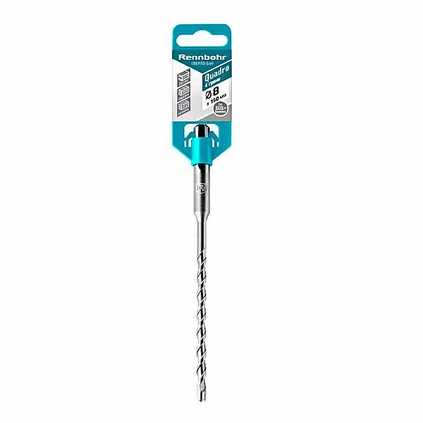 Бур Rennbohr Quadro 510816 SDS+ 4 грани 8*160 мм