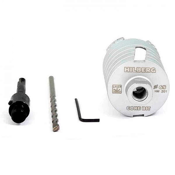 Коронка алмазная Hilberg Lase HM201 по бетону 68 мм