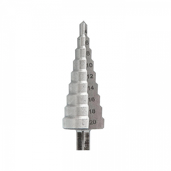 Сверло ступенчатое Vira Rage 554300 с шестигранным хвостовиком 4-20 мм