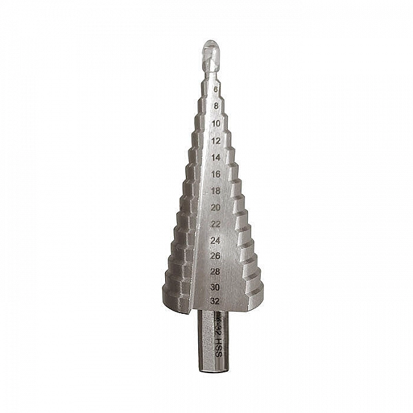 Сверло ступенчатое Vira Rage 551432 с трехгранным хвостовком 4-32 мм