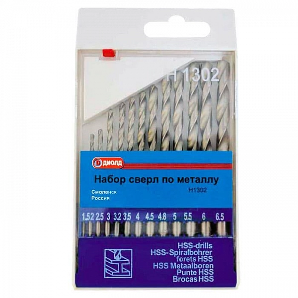 Набор сверл Диолд H 1302 13 шт