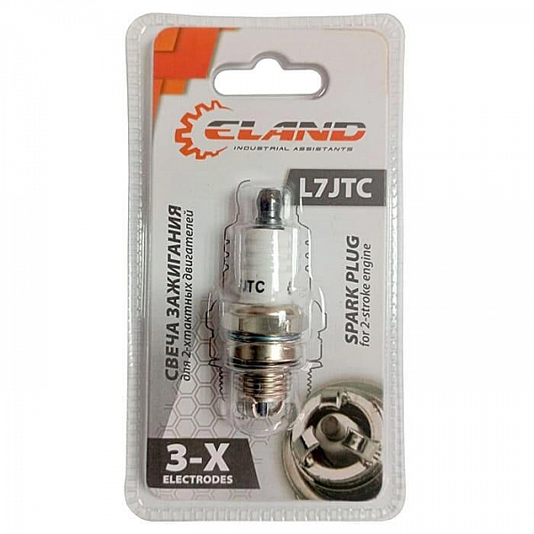 Свеча для бензотриммера/бензопилы Eland L7JTC 3 Electrodes