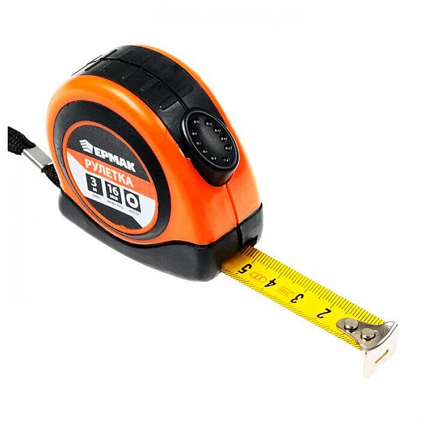 Рулетка Ермак Автостоп 658-120 3 м