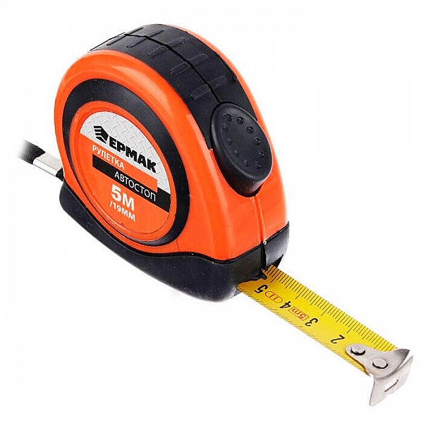 Рулетка Ермак Автостоп 658-121 5 м
