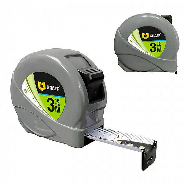 Рулетка измерительная Graff Standart 122316 металл 3 м*16 мм