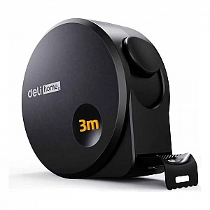 Рулетка Deli HT8316 Home Series Black 3 м*16 мм