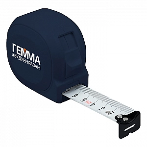 Рулетка Monogramma пластиковая с ремешком с логотипом Гемма 5 м