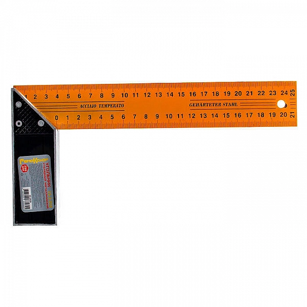 Угольник столярный RemoColor 15-3-250 металлический 250 мм