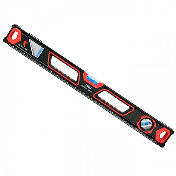 Уровень Deli EDL2901000K пузырьковый с двойным обзором 100 см