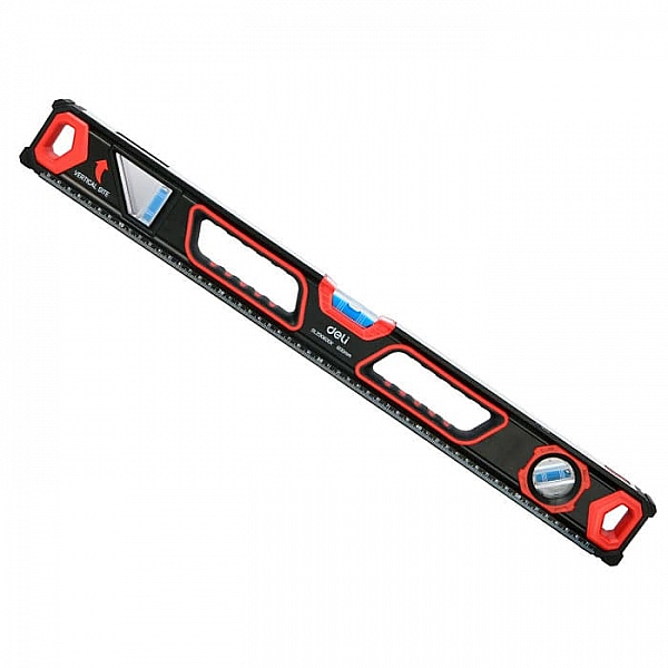 Уровень Deli EDL290600K пузырьковый с двойным обзором 60 см