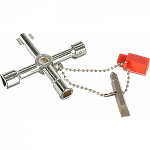 Ключ для электрошкафов Vira 514005 с 5 рабочими профилями и битой