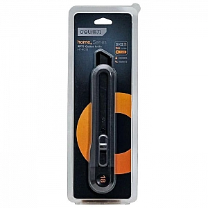 Нож Deli HT4018 Home Series Black 18 мм. Изображение - 2