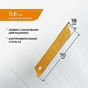 Лезвие Vira Rage 832018 сегментированное 18 мм 5 шт. Изображение - 3