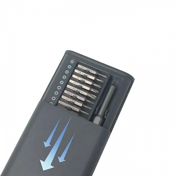 Отвертка Monogramma Tools Workhard с набором из 24 насадок c логотипом Гемма