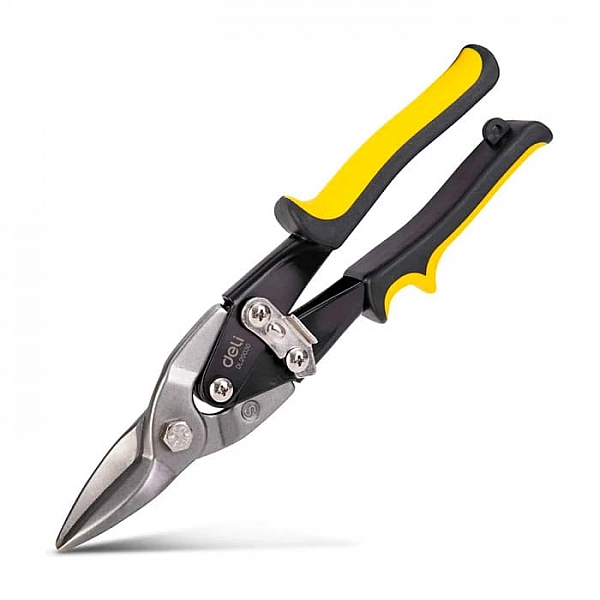 Ножницы по металлу Deli EDL20030 черный/желтый 250 мм
