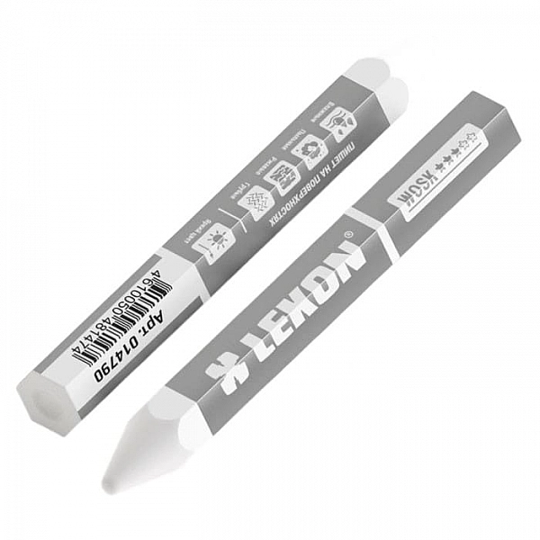 Восковой мелок Lekon Wosk для мокрых и грязных поверхностей белый