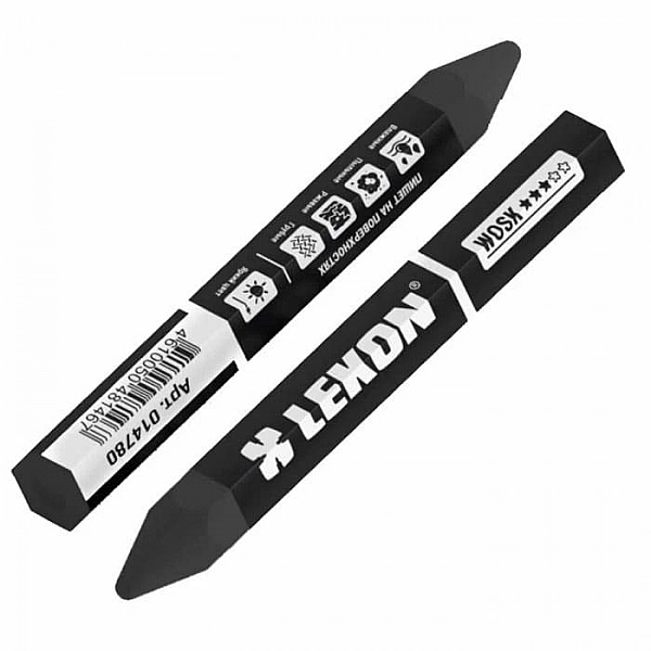 Восковой мелок Lekon Wosk для мокрых и грязных поверхностей черный