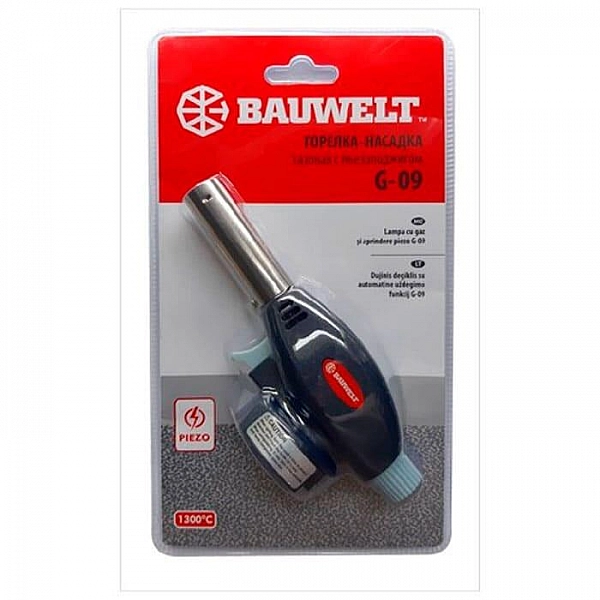 Горелка газовая Bauwelt 06010-009010 G-09 с пьезоподжигом