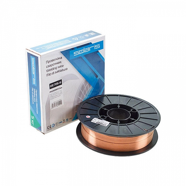 Проволока сварочная омедненная Solaris WM-ER70S6-06050 ER 70S-6 0.6 мм 5 кг