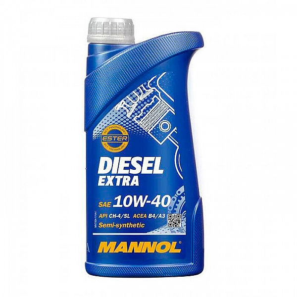 Масло моторное полусинтетическое Mannol Diesel Extra SAE 10W-40 API CH-4/SL 1 л