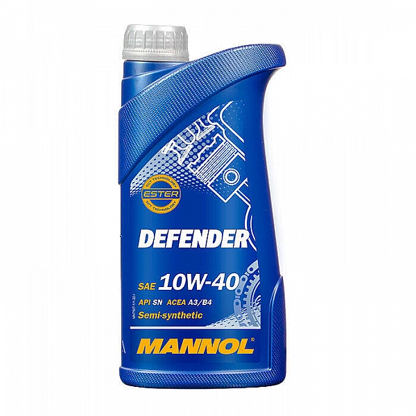 Масло моторное полусинтетическое Mannol Defender SAE 10W-40 API SN 1 л