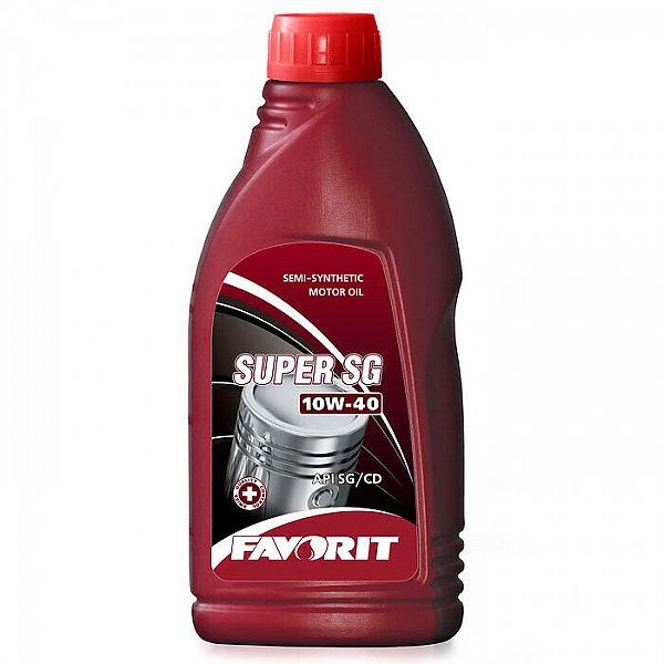 Масло моторное полусинтетическое Favorit Super SG 10W-40 API SG/CD 0.9 л