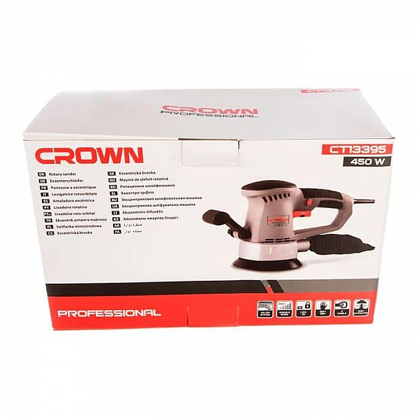 Шлифмашина эксцентриковая Crown CT13395