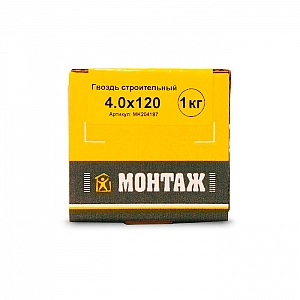 Гвоздь строительный 4*120 мм Монтаж MK204187 1 кг. Изображение - 2