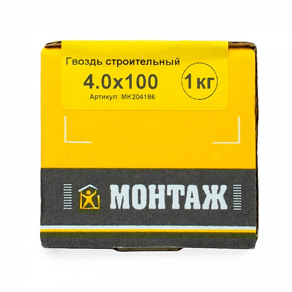 Гвоздь строительный 4*120 мм Монтаж MK204186 1 кг