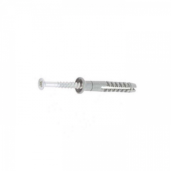 Дюбель с гвоздевым шурупом 6*40 мм ЕКТ BM001149 потай полипропилен 10 шт