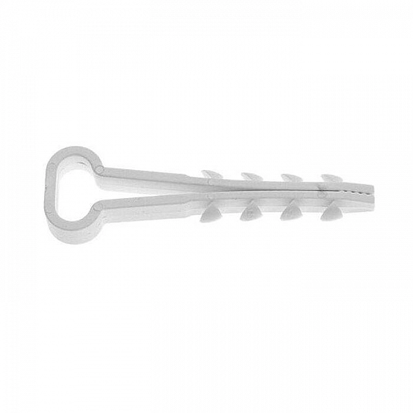 Дюбель-хомут для прямоугольного кабеля 10*5 мм Starfix SMP2-82563-100 белый 100 шт