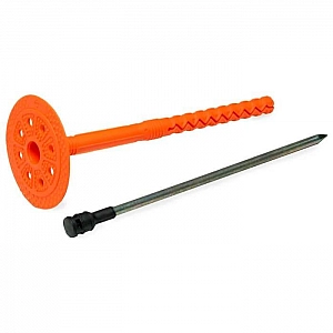 Держатель теплоизоляции 10*160 мм ЕКТ со стальным гвоздем с термо-заглушкой DTM-UZ+GT-MT