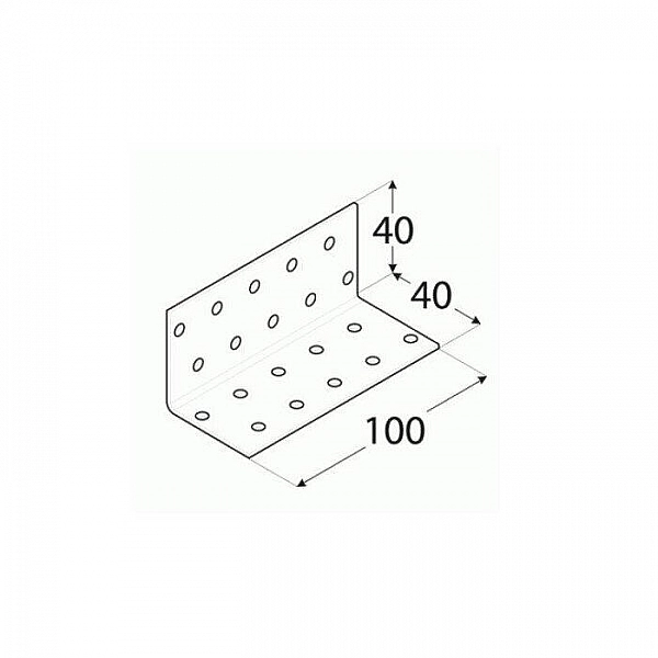 Уголок монтажный Domax 14 40*40*100 мм