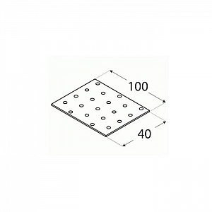Пластина монтажная Domax 2 40*100 мм. Изображение - 1