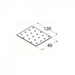 Пластина монтажная Domax 3 40*120 мм. Изображение - 1