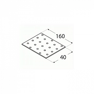 Пластина монтажная Domax 4 40*160 мм. Изображение - 1