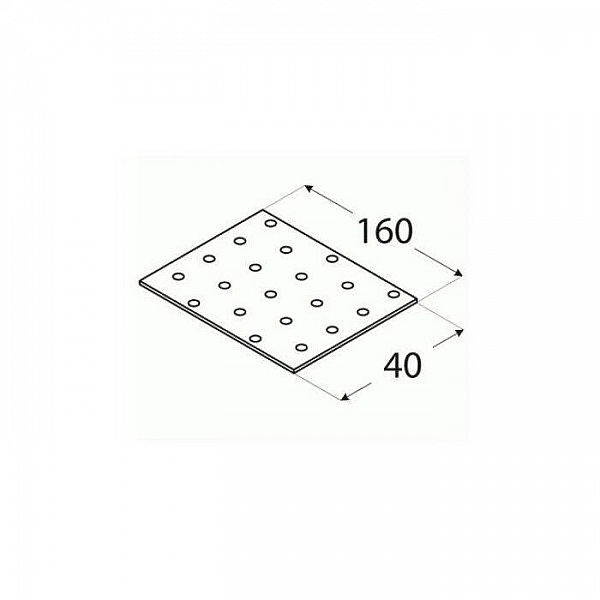 Пластина монтажная Domax 4 40*160 мм