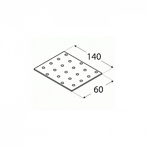 Пластина монтажная Domax 5 60*140 мм. Изображение - 1