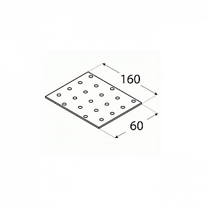 Пластина монтажная Domax 6 60*160 мм. Изображение - 1