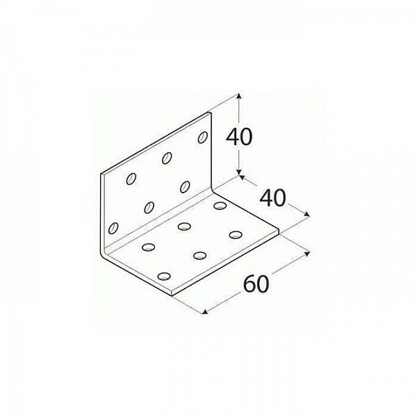 Уголок монтажный Domax 2 40*40*60 мм