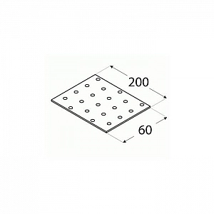 Пластина монтажная Domax 7 60*200 мм. Изображение - 1