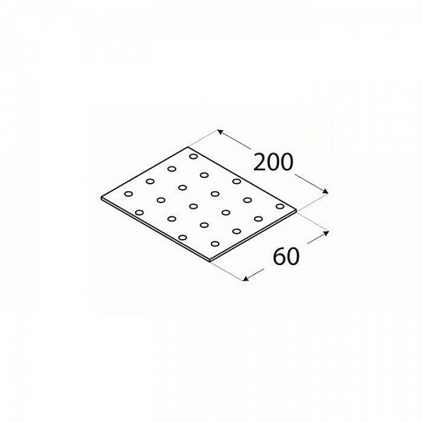 Пластина монтажная Domax 7 60*200 мм