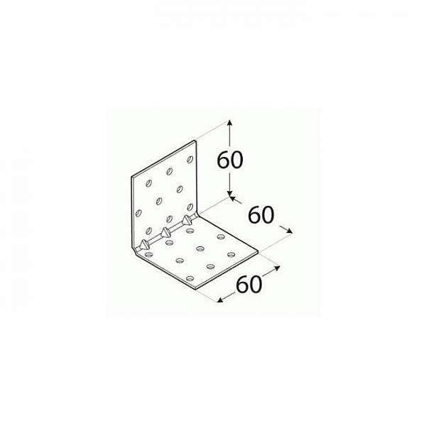 Уголок монтажный Domax RKMP5 60*60*60*1.5 мм