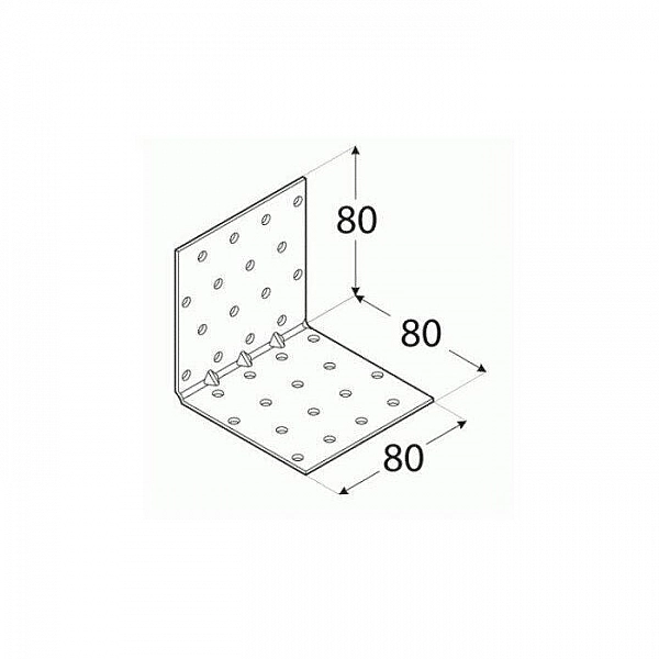 Уголок монтажный Domax RKMP9 80*80*80*1.5 мм