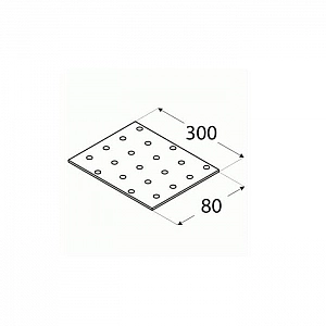 Пластина монтажная Domax 11 80*300 мм. Изображение - 1