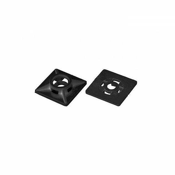 Площадка для хомута-стяжки 19*19 мм Starfix SMP2-81103-100 черная 100 шт